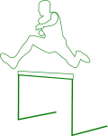 Leaping over a hurdle