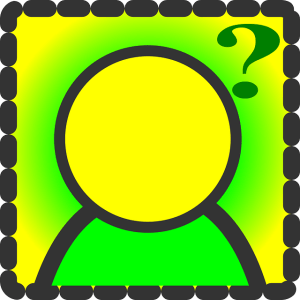 Person with question mark