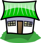 House with green roof