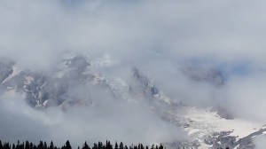 That's Mt. Rainier, folks. Our early August hiking destination.