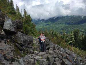 Me & my hiking partner/hubby, on the Lake Twenty Two hike.
